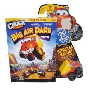 Tonka Truck Chuck Friends Big Air Dare Movie DVD and Dump Truck Set